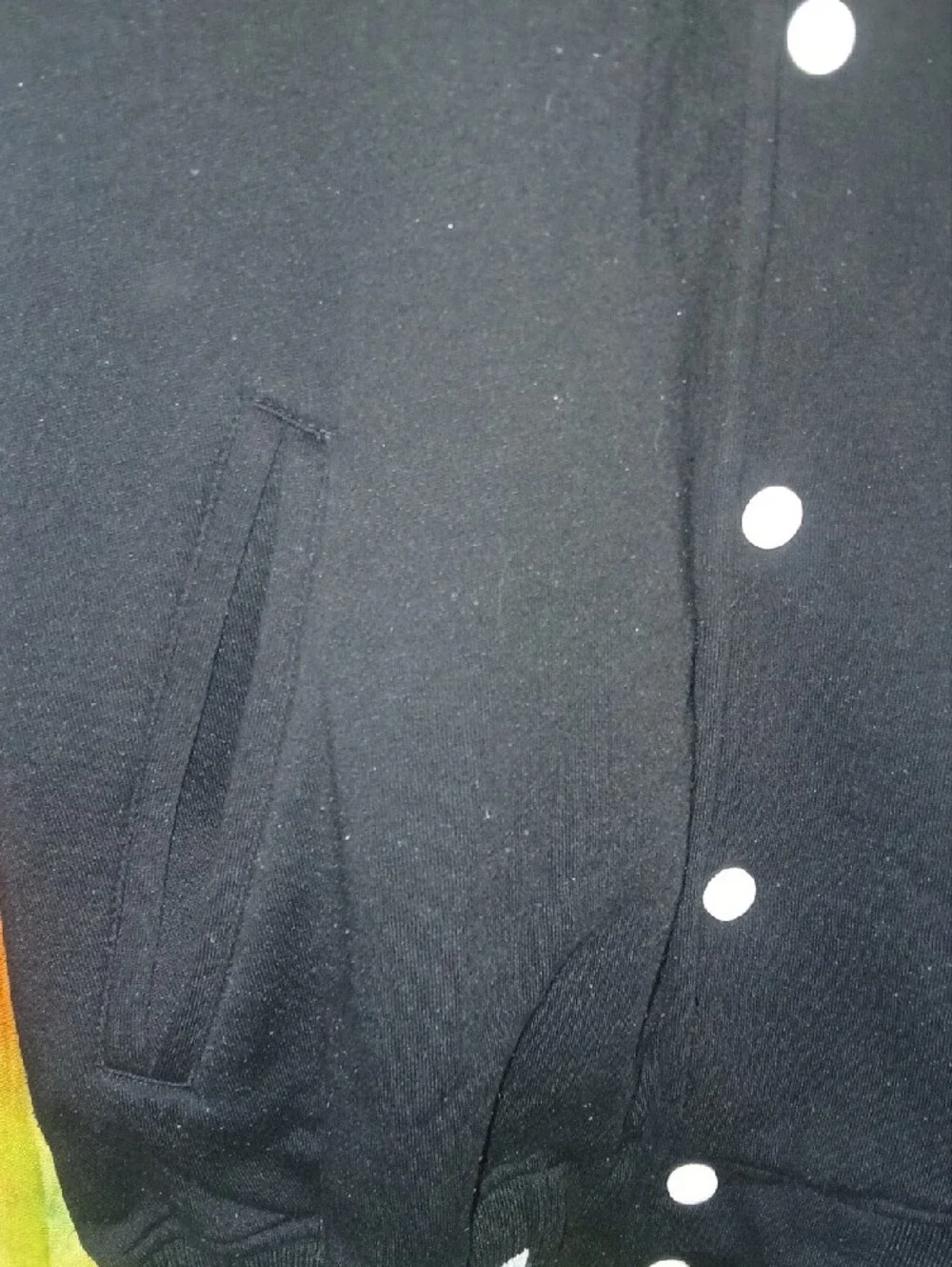 Pierce The Veil 2013 Black Varsity-Style Bomber Jacket Medium